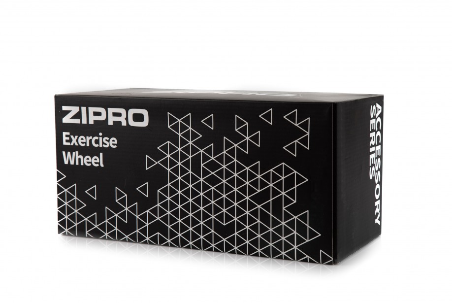 Võimlemisrull ZIPRO Exercise Wheel, must-roheline