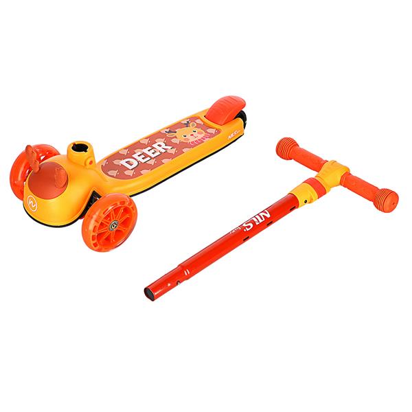 Laste tõukeratas NILS FUN HLB02 Deer Scooter, oranž