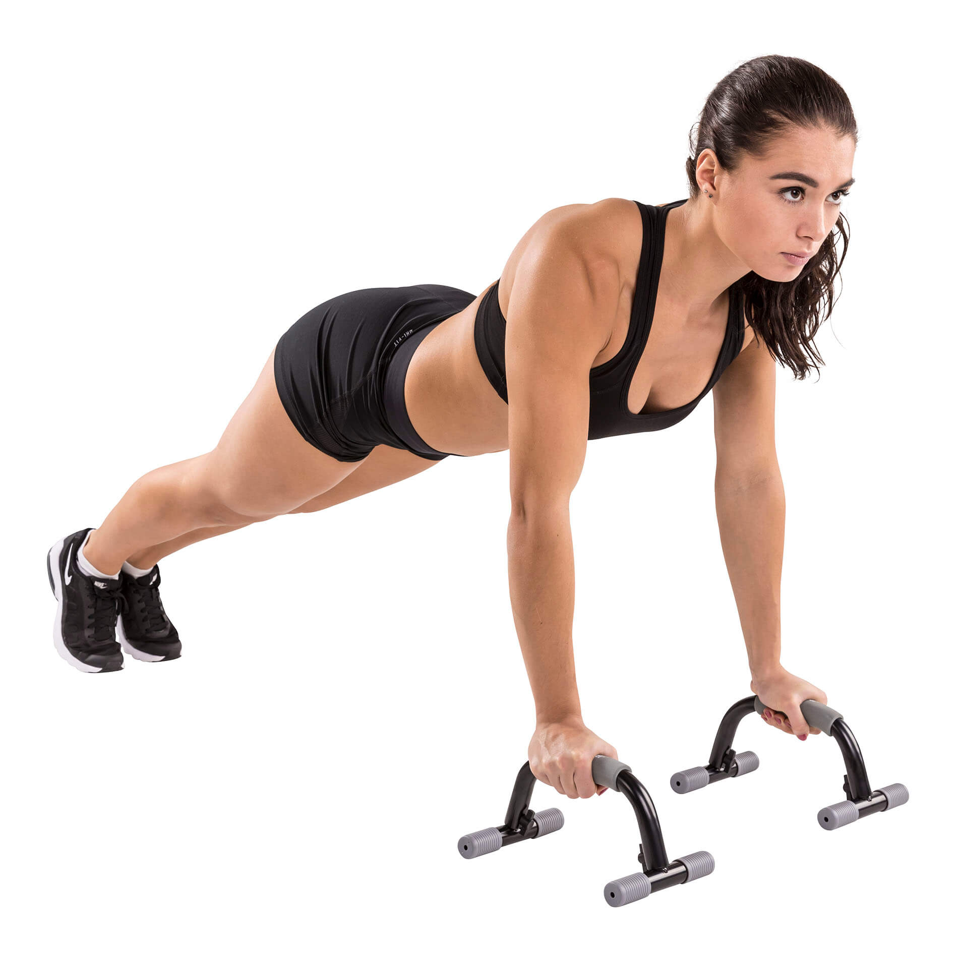 Kätekõverdustoed TUNTURI Push Up Bars, must-hall