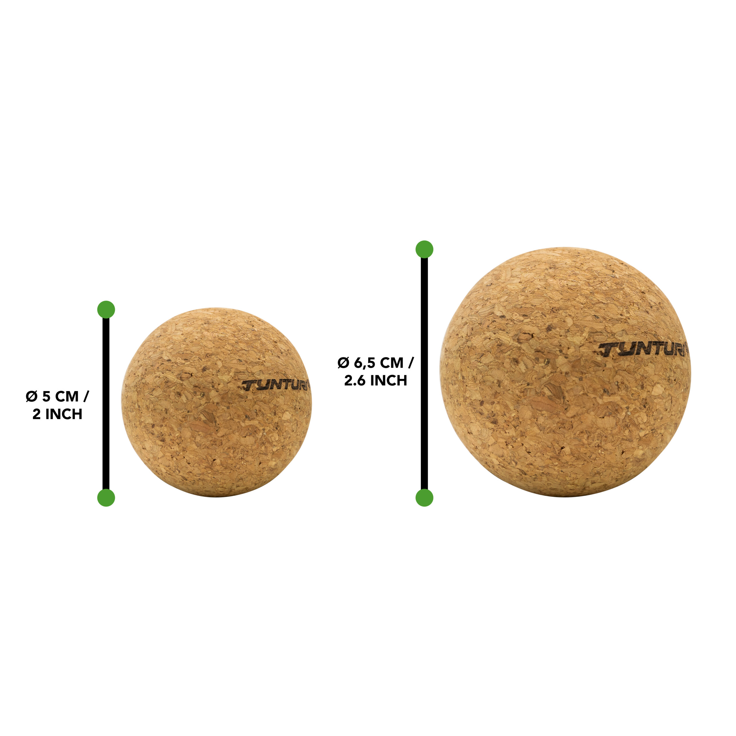 Massaažipallid Tunturi Cork Massage Ball Set