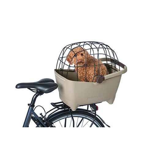 Jalgratta lemmikloomakorv Basil Buddy MIK, beež