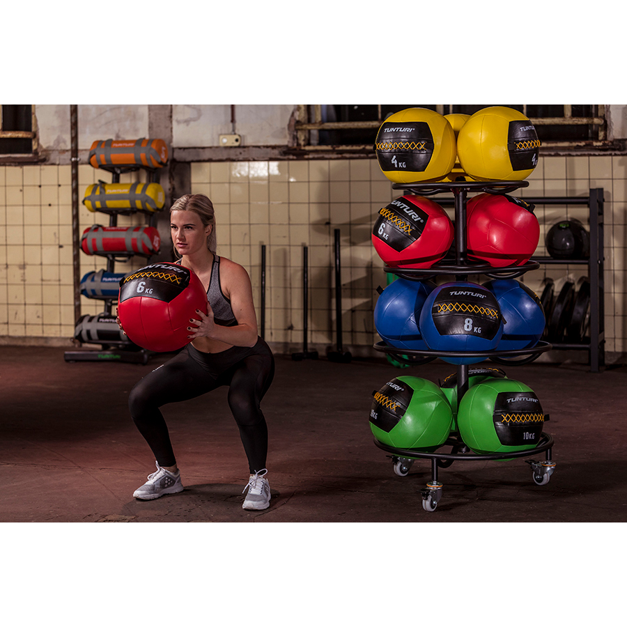 Topispall Tunturi Wall Ball 10 kg, roheline