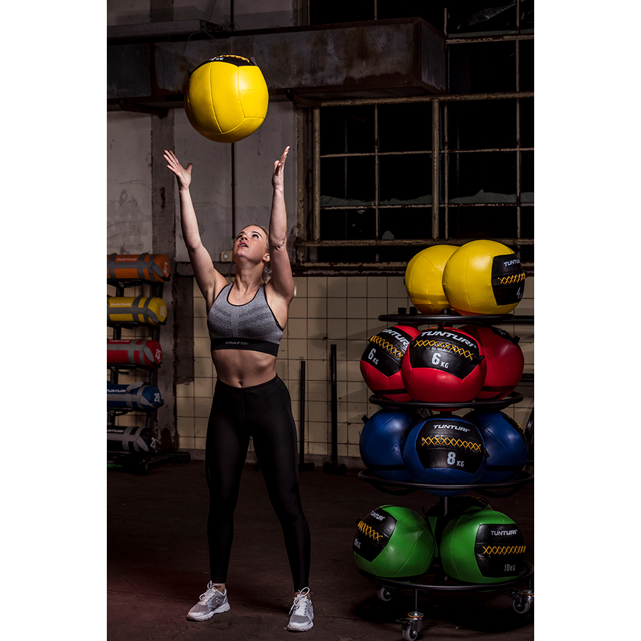 Topispall Tunturi Wall Ball 10 kg, roheline