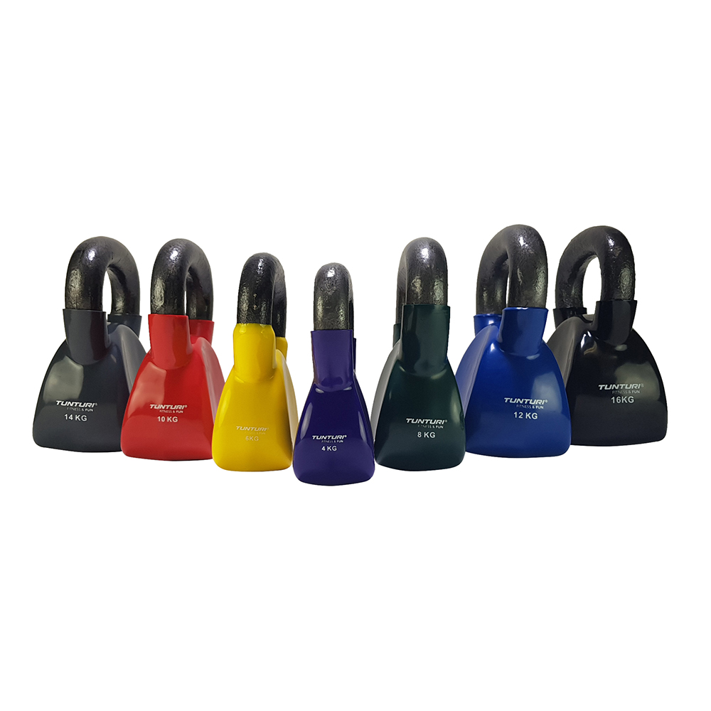 Sangpomm TUNTURI Vinyl Kettlebell 14kg, hall