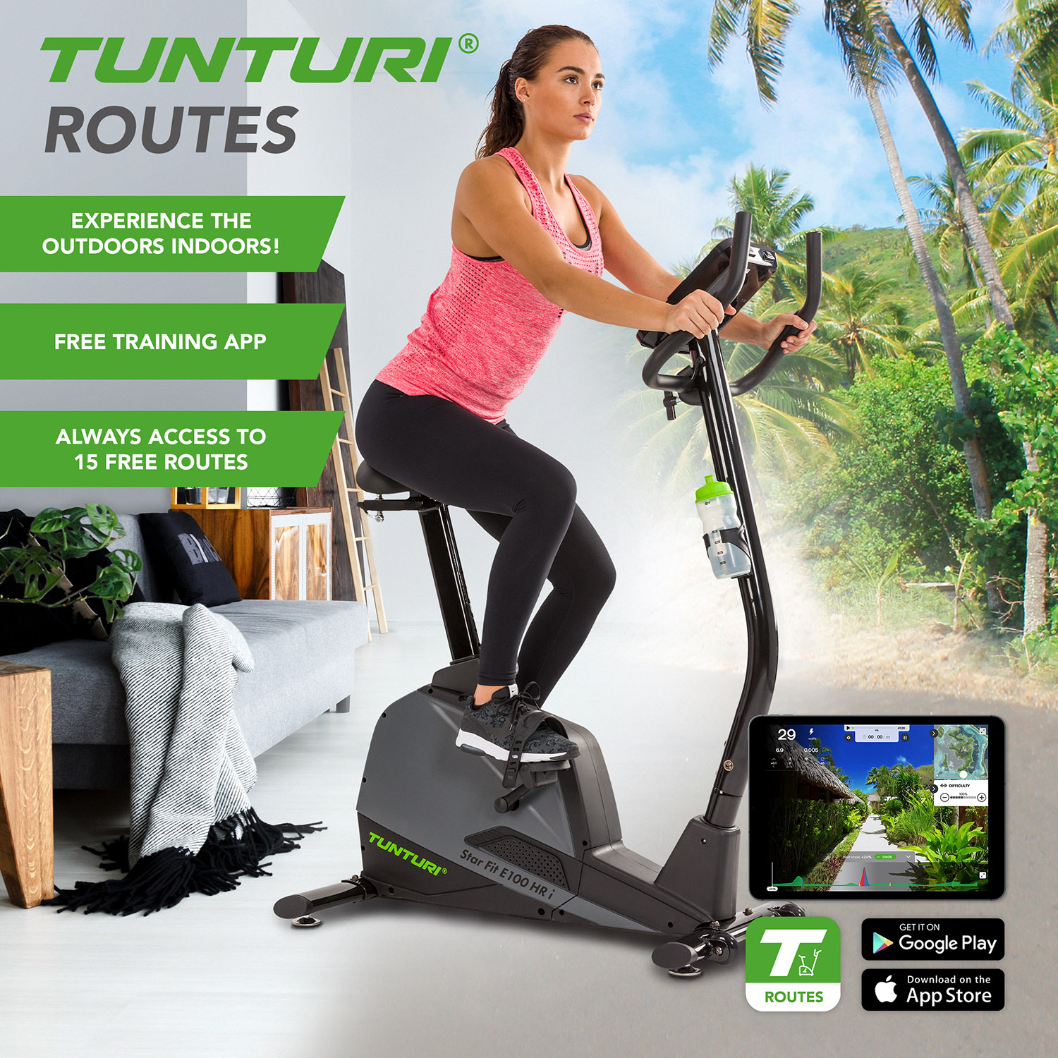 Velotrenažöör TUNTURI Star Fit E100 HR I+