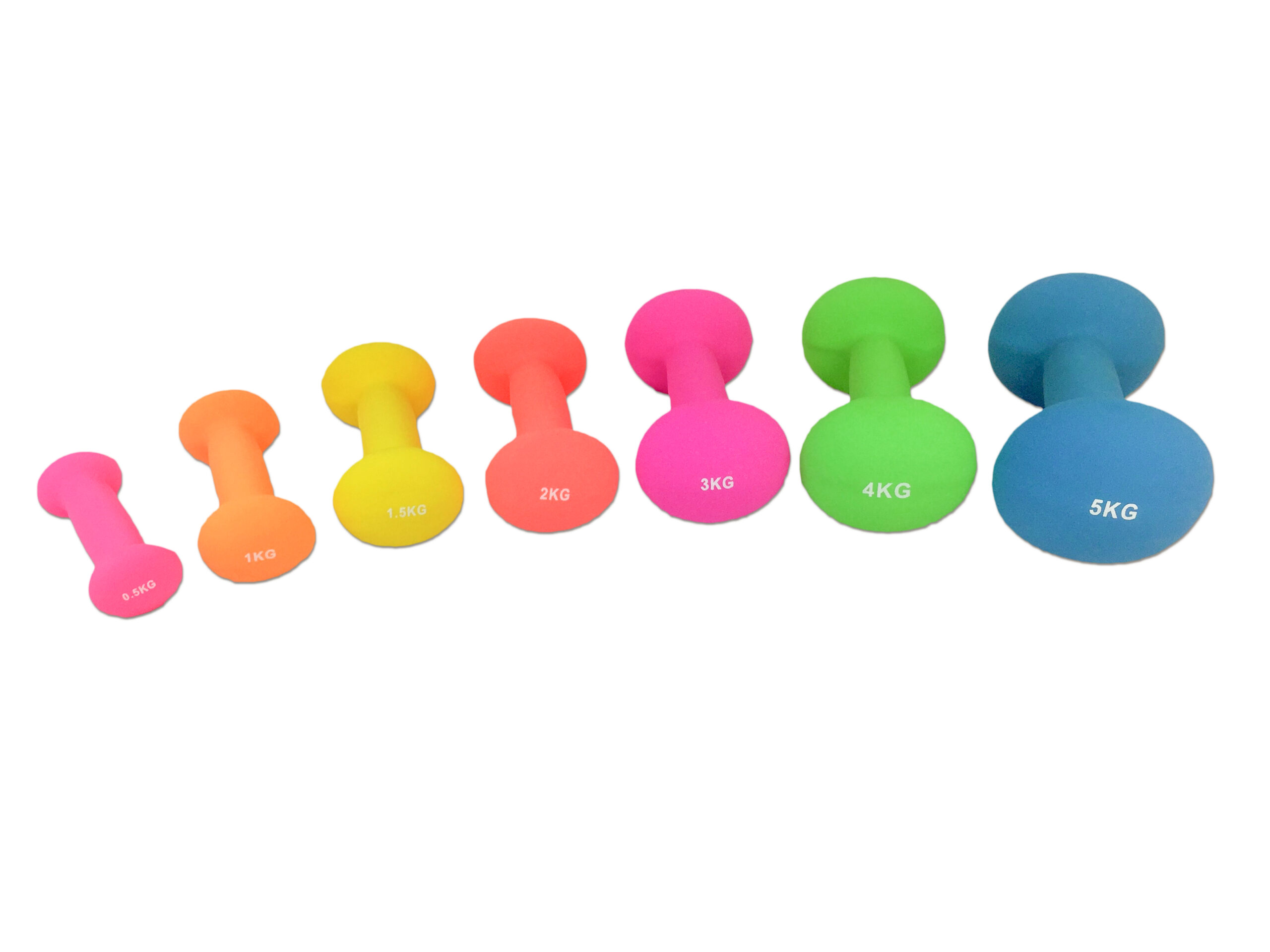 Hantlid TUNTURI Neopreen Dumbbells 1.5kg, kollased