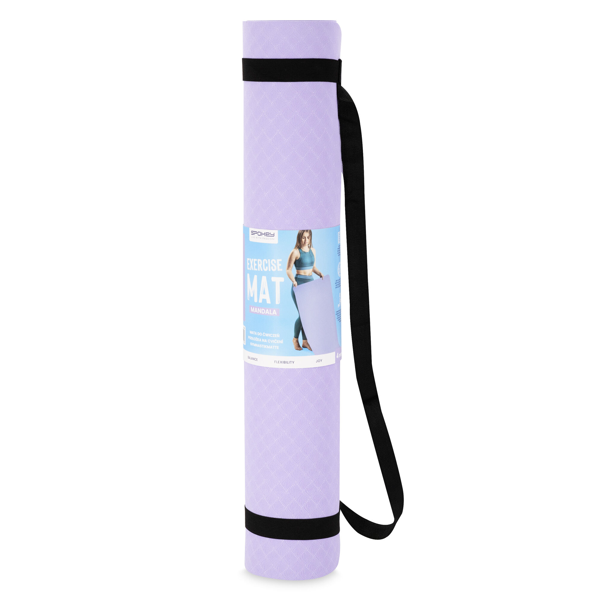 Joogamatt SPOKEY Mandala, lilla