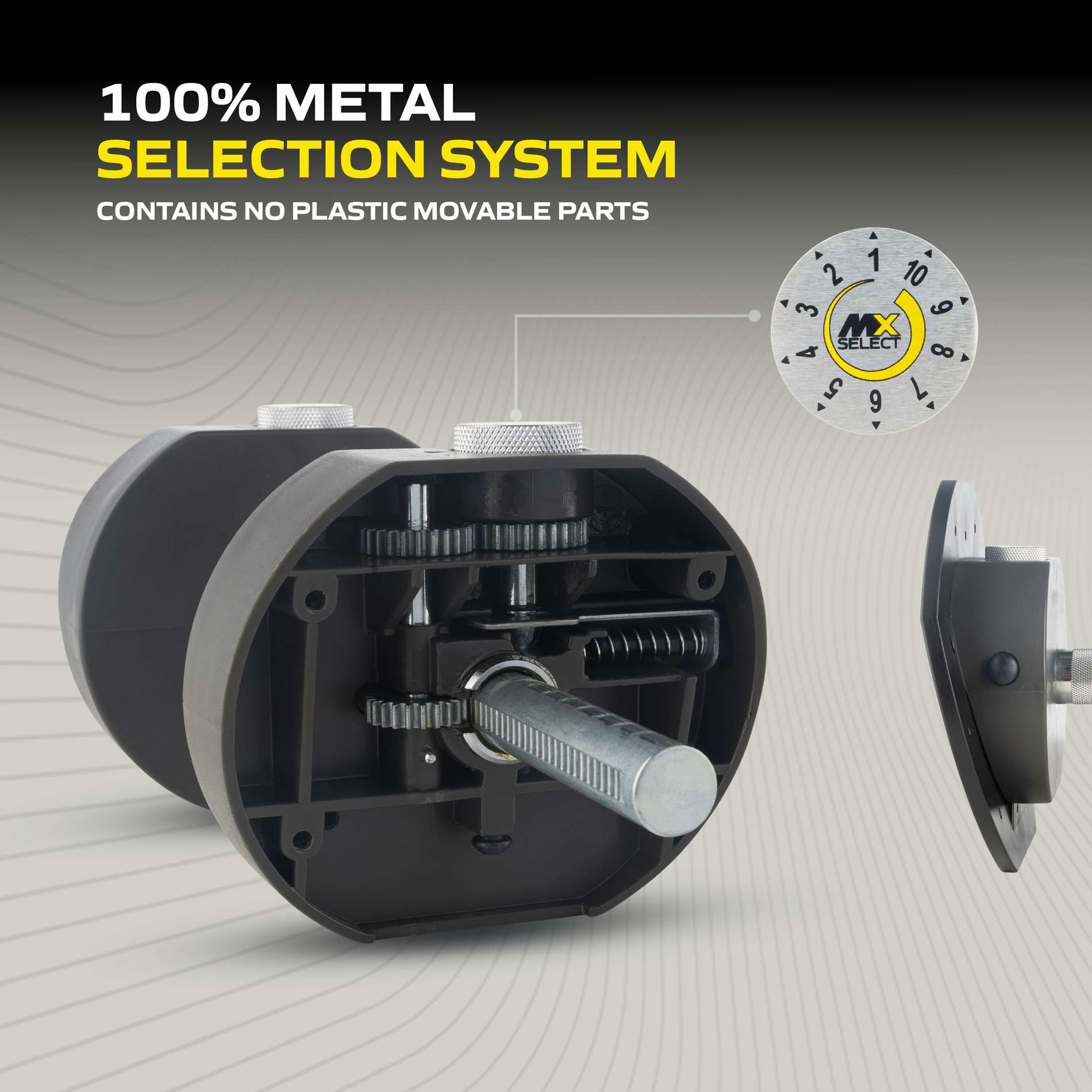 Reguleeritav hantel TUNTURI MX Select MX85 Dumbbell  5,6-38,6 kg, knurled