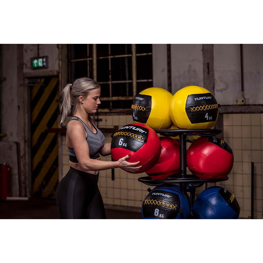 Topispall Tunturi Wall Ball 4 kg, kollane
