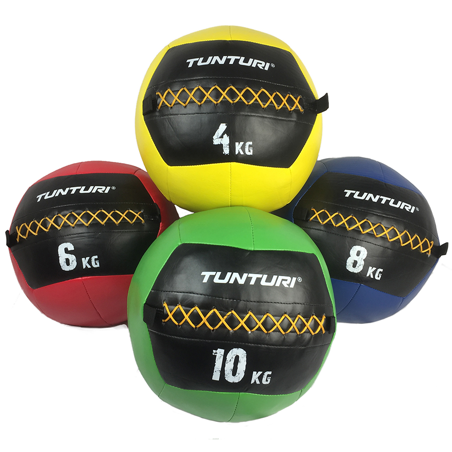 Topispall Tunturi Wall Ball 4 kg, kollane