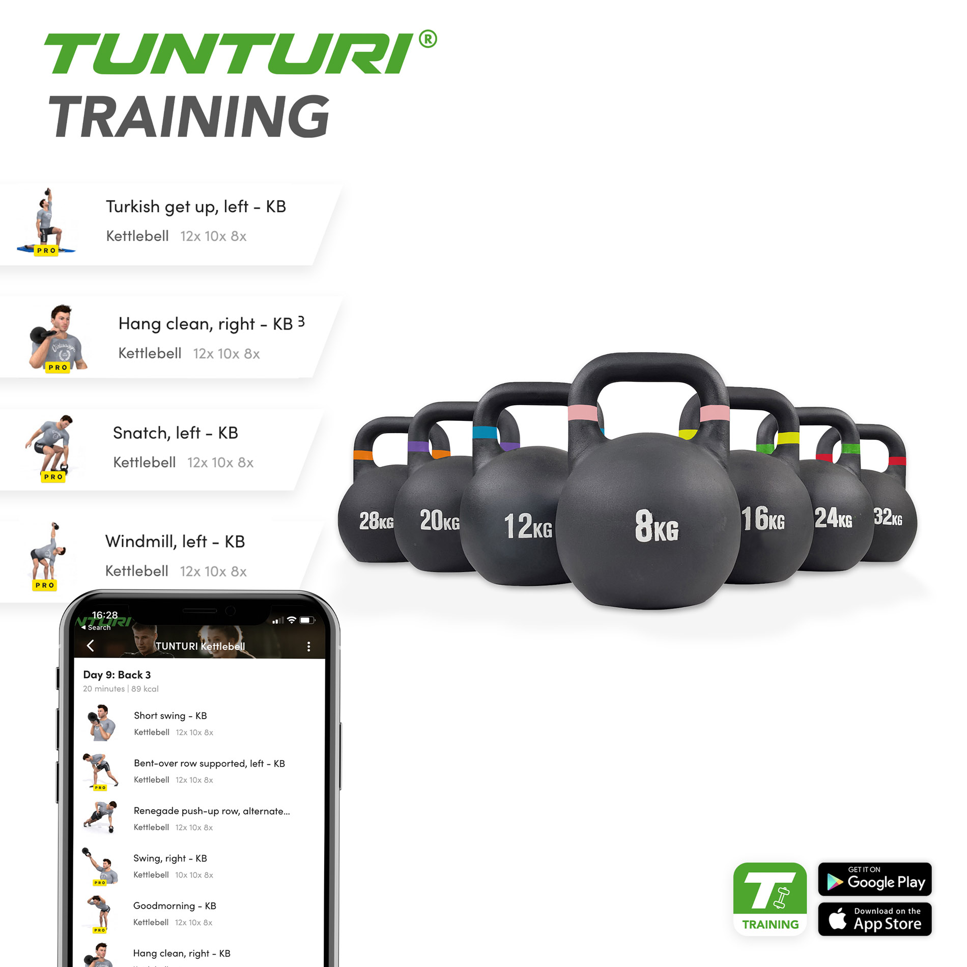 Sangpomm TUNTURI Competition Kettlebell 8kg
