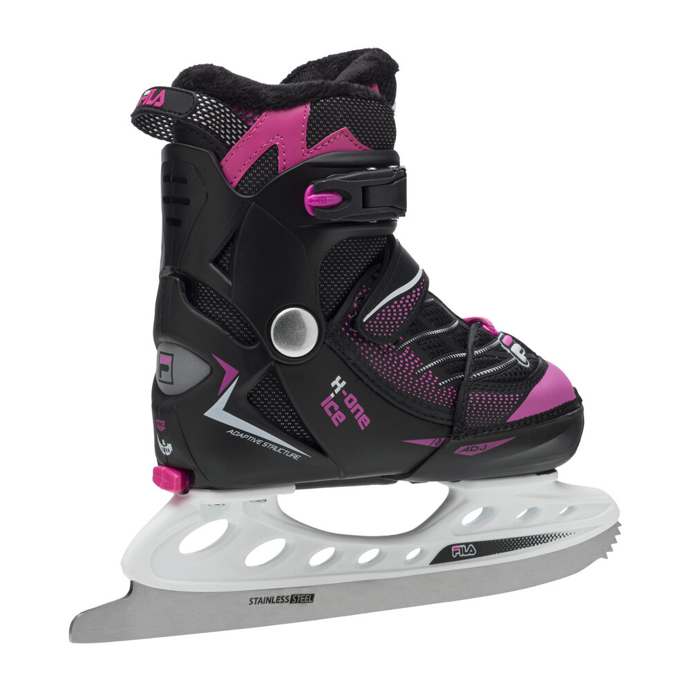 Laste hokiuisud FILA X-One Ice G Black/Pink (M)