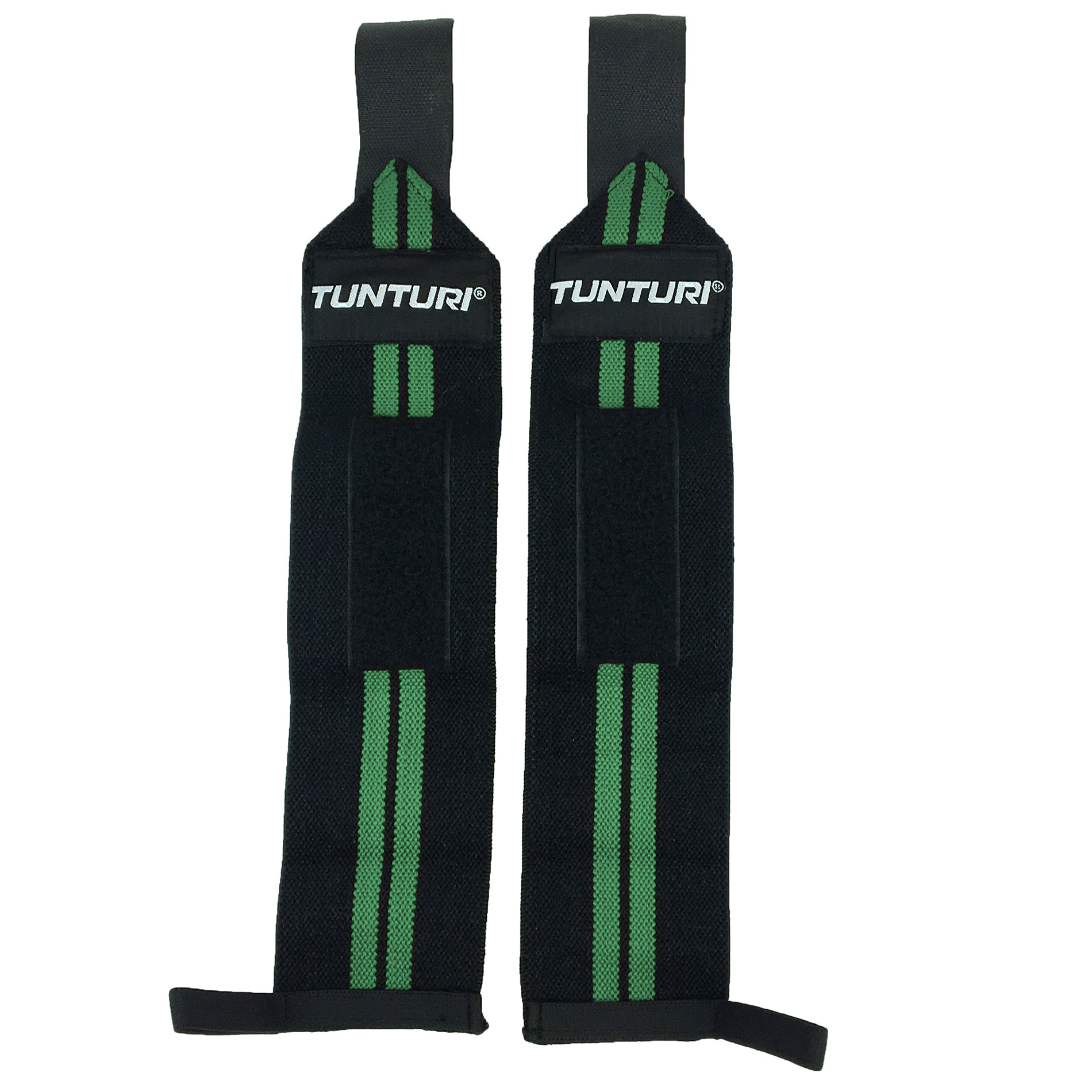 Randmerihmad TUNTURI Wrist Wraps, rohelised