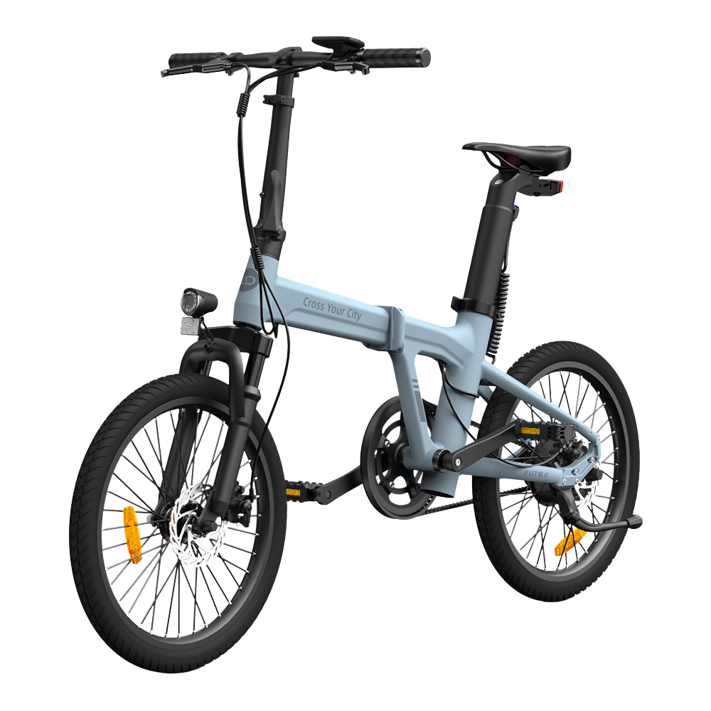 Kokkupandav elektrijalgratas ADO A20S AIR esiamordiga, sinine