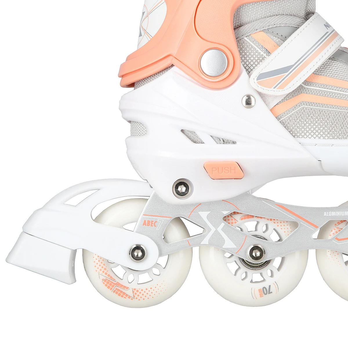 2in1 (rull)uisud NILS EXTREME NH18190 In-line Skates/Figure Ice Skates, S (29-33), White/Pink