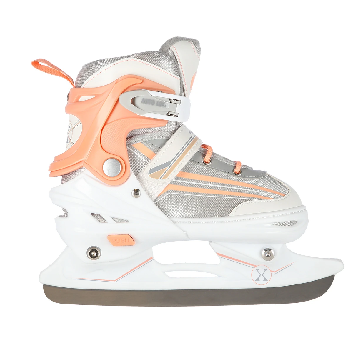 2in1 (rull)uisud NILS EXTREME NH18190 In-line Skates/Figure Ice Skates, M (34-38), White/Pink