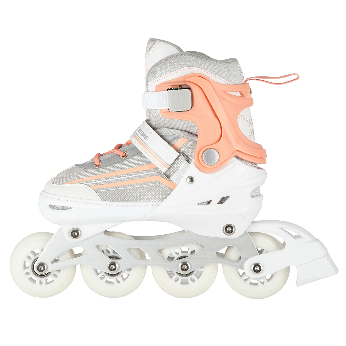 2in1 (rull)uisud NILS EXTREME NH18190 In-line Skates/Figure Ice Skates, M (34-38), White/Pink