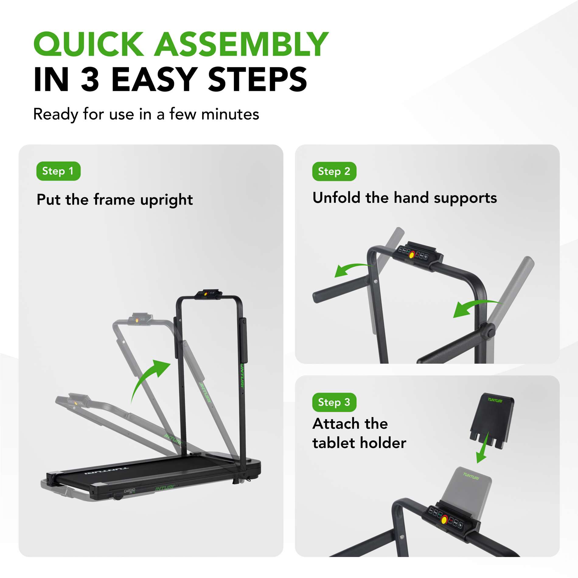 Jooksulint TUNTURI Cardio Fit T5 with Bluetooth