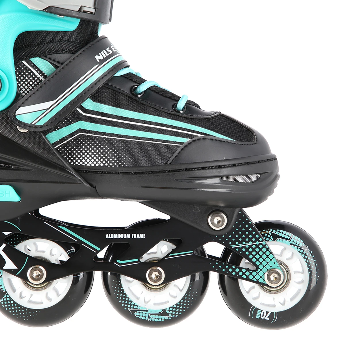 2in1 (rull)uisud NILS EXTREME NH18190 In-line Skates/Hockey Ice Skates, M (34-38) Black/Blue