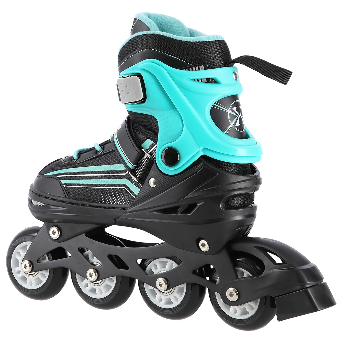 2in1 (rull)uisud NILS EXTREME NH18190 In-line Skates/Hockey Ice Skates, M (34-38) Black/Blue
