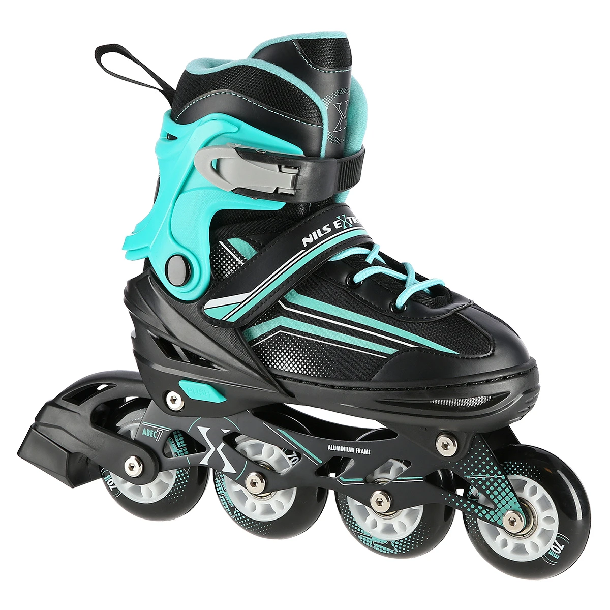 2in1 (rull)uisud NILS EXTREME NH18190 In-line Skates/Hockey Ice Skates, L (39-43) Black/Blue
