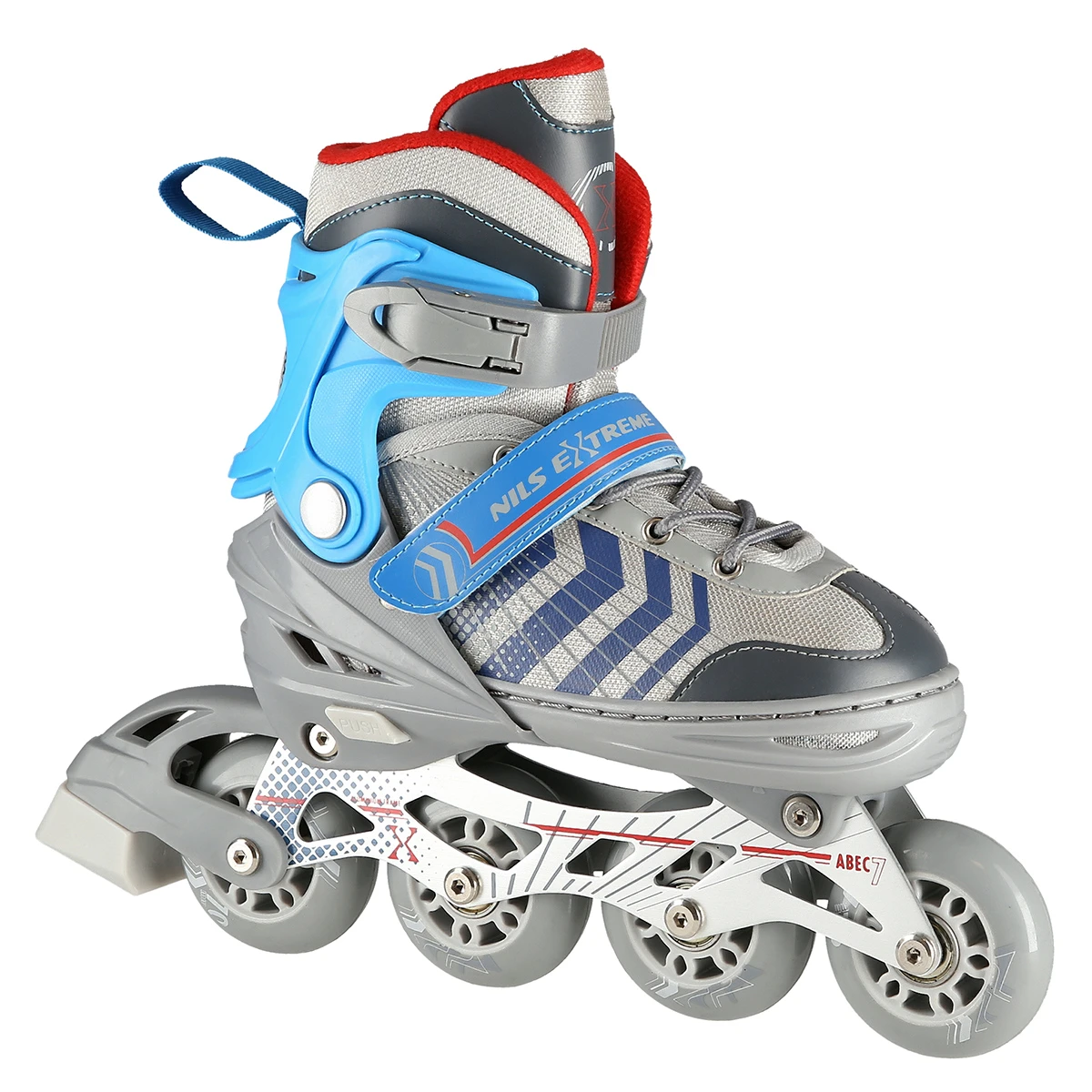 4in1 (rull)uisud NILS EXTREME NH18192 In-line Skates/Hockey Ice Skates, L (39-43), Grey/Blue