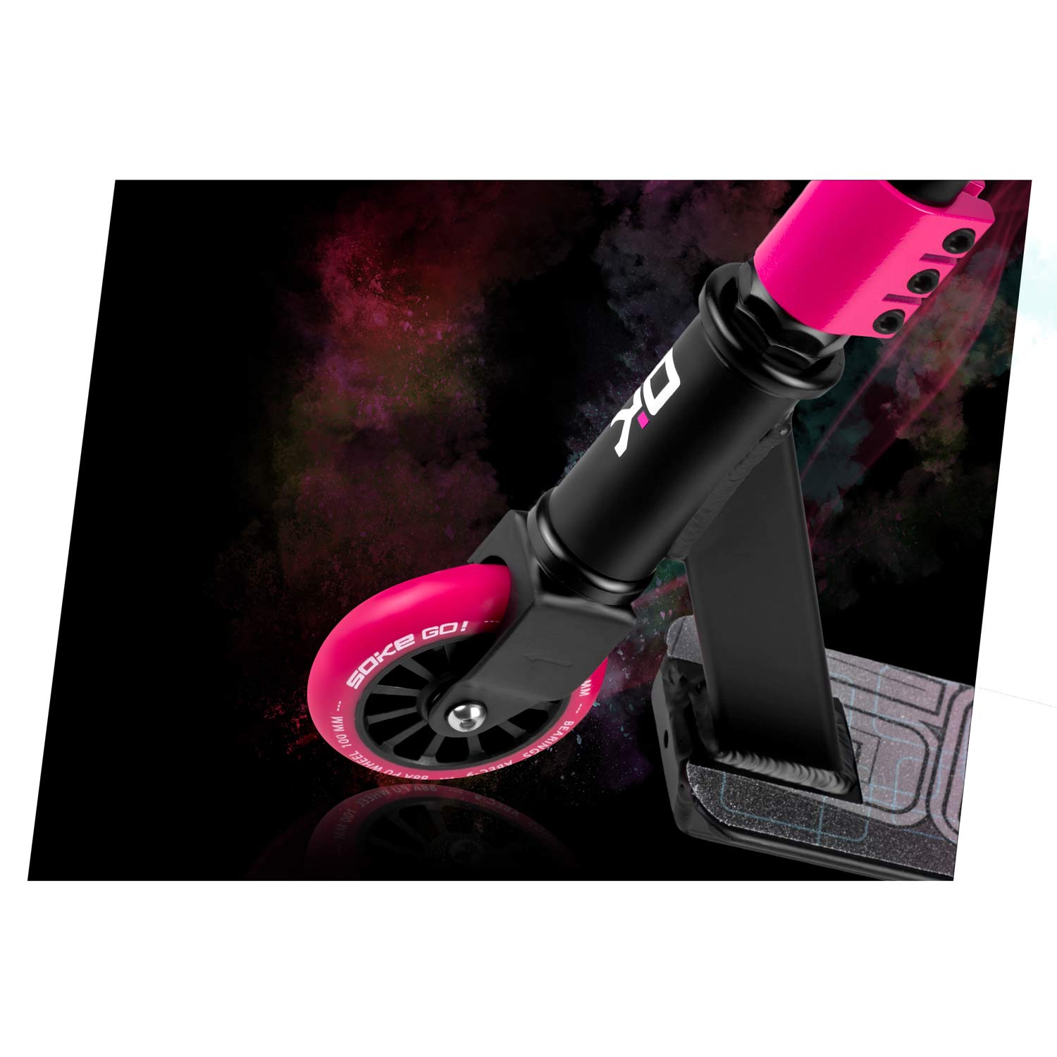 Trikitõukeratas SOKE GO! must-roosa