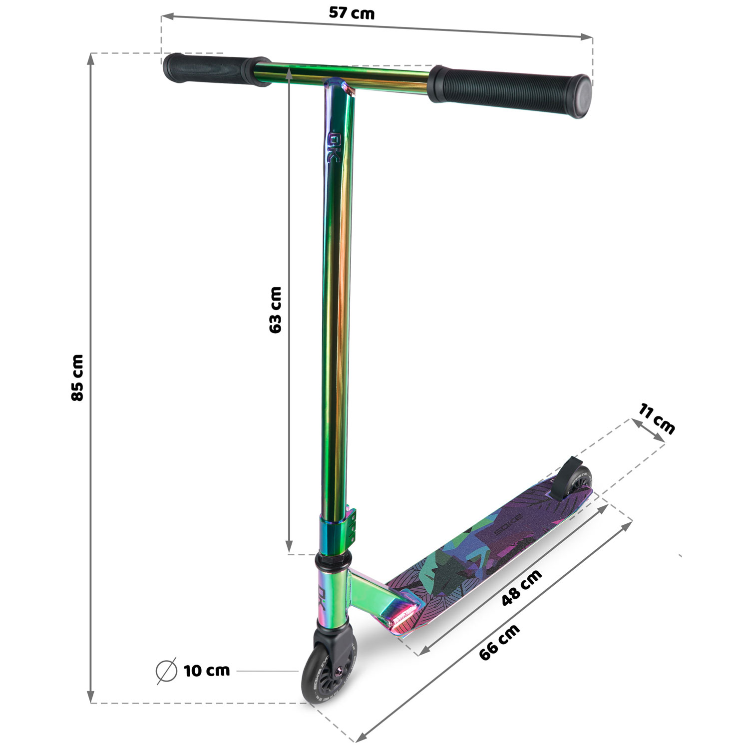 Trikitõukeratas SOKE EVO, neokroomne