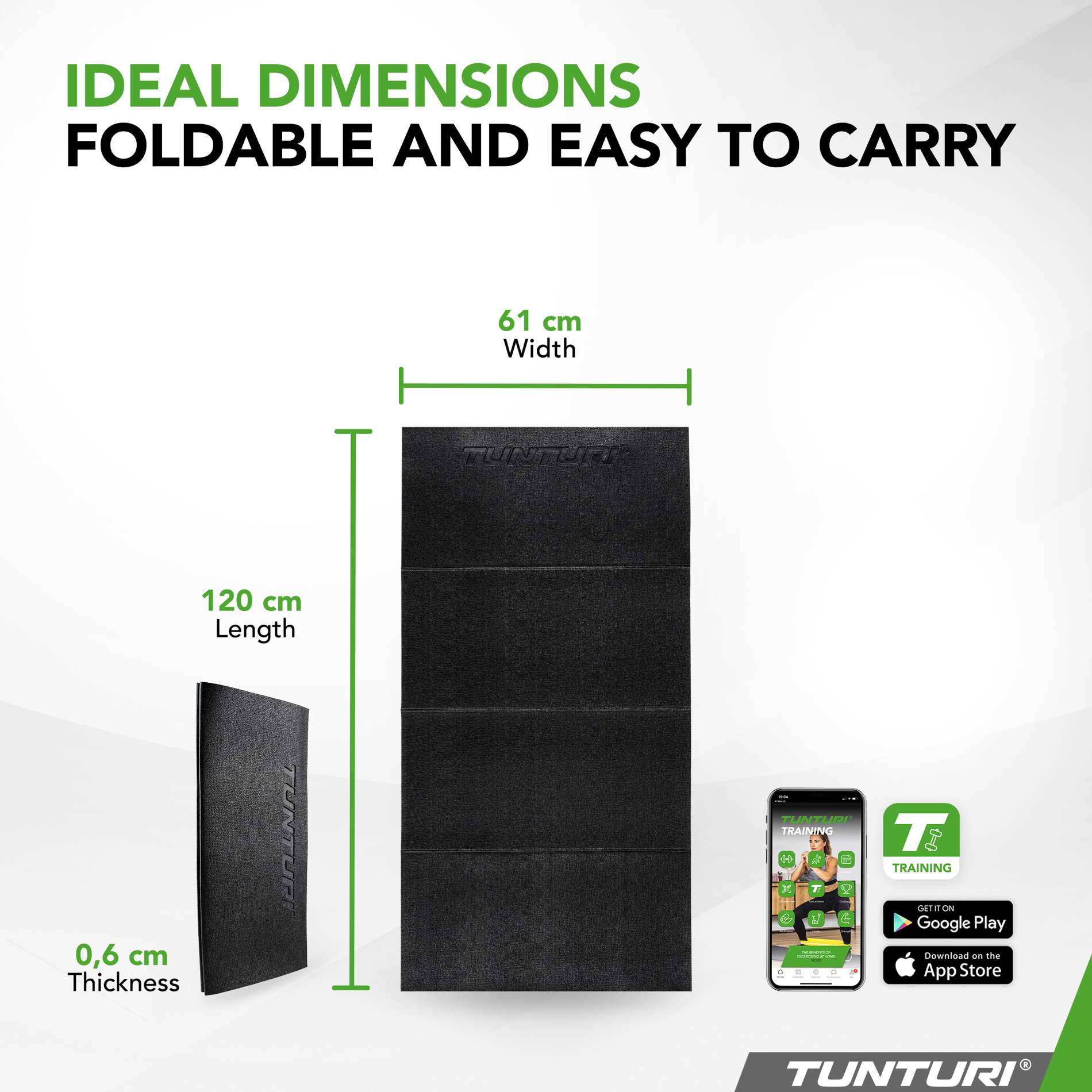 Võimlemismatt TUNTURI Outdoor Fitness Mat