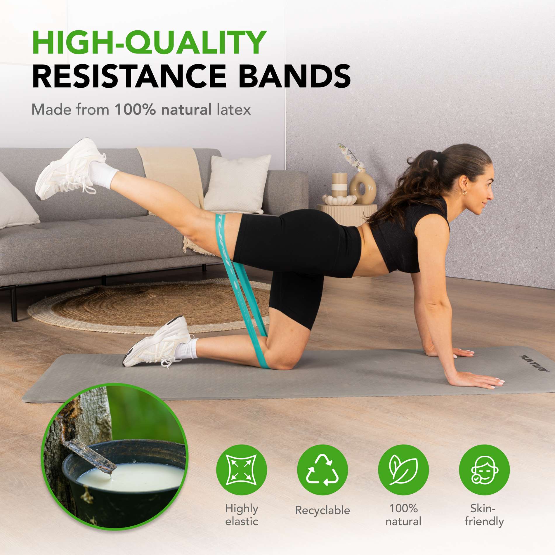 Võimlemiskummide komplekt TUNTURI Mini Resistance Band Set, 4 tk