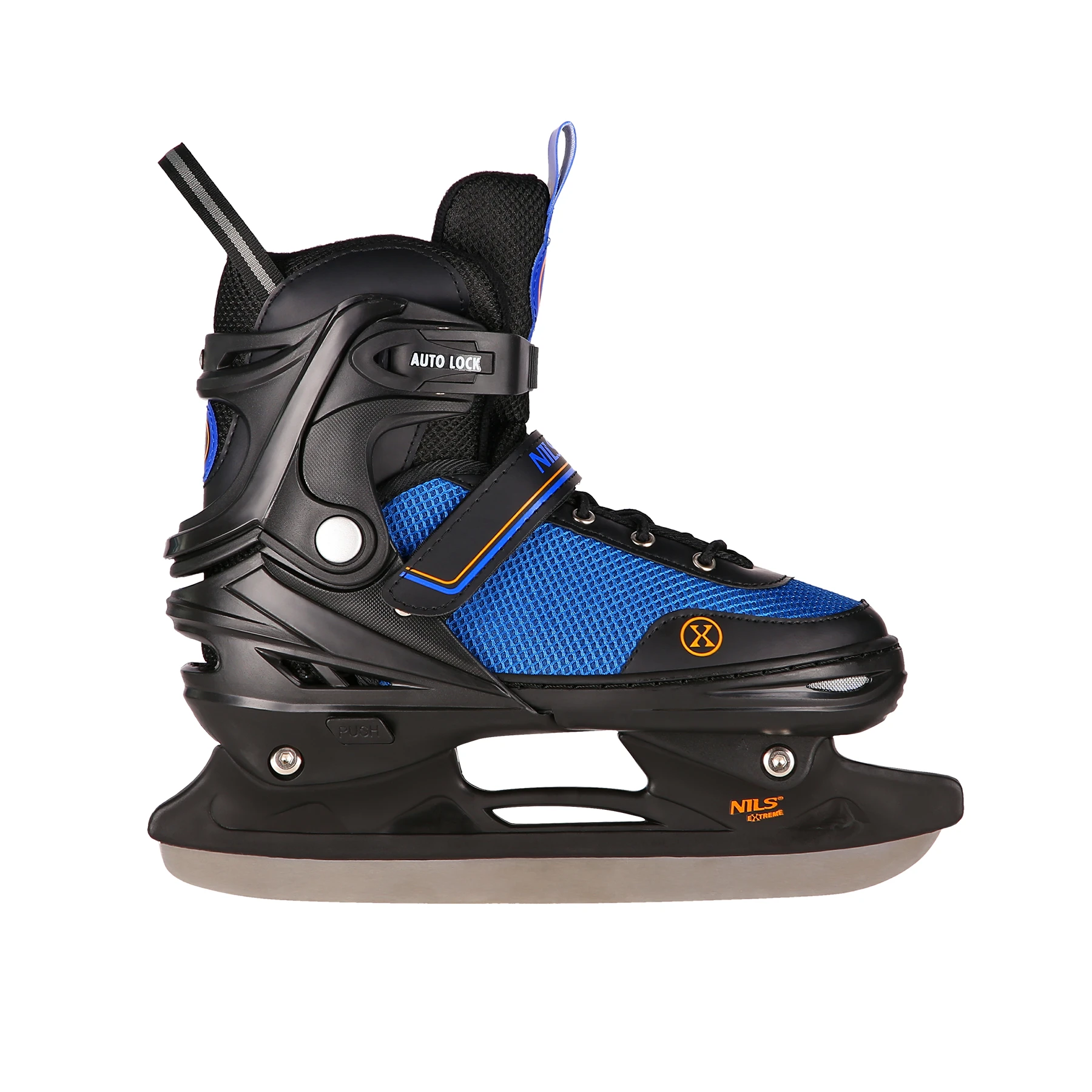 2in1 (rull)uisud NILS EXTREME NH18188 In-line Skates/Hockey Ice Skates, must-sinine-oranž, M (34-38)