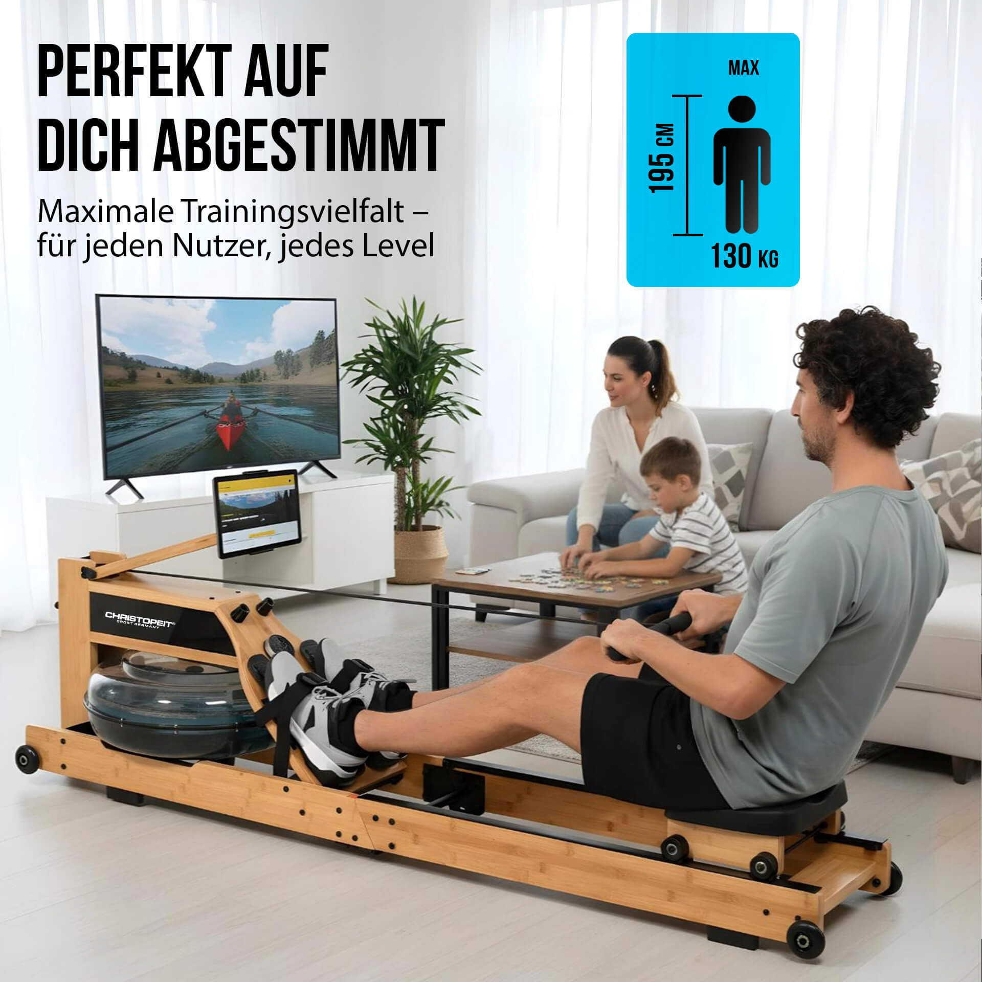 Sõudeergomeeter CHRISTOPEIT Colorado