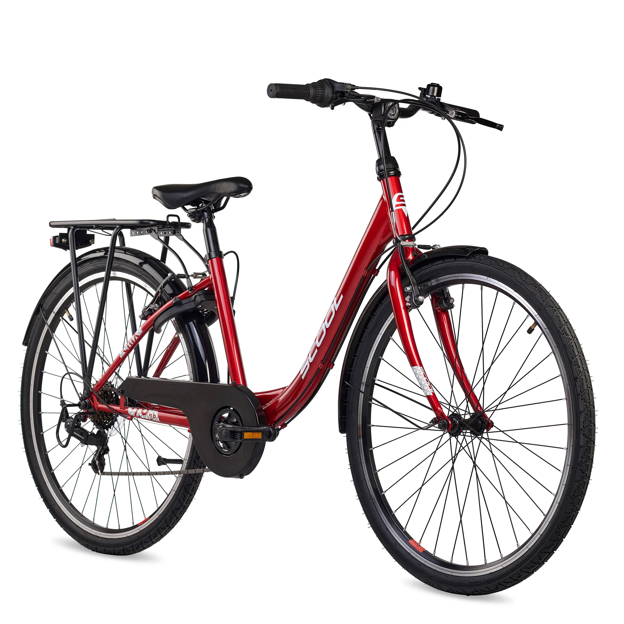 Noorte jalgratas S’COOL chiX, 26″ Red/White