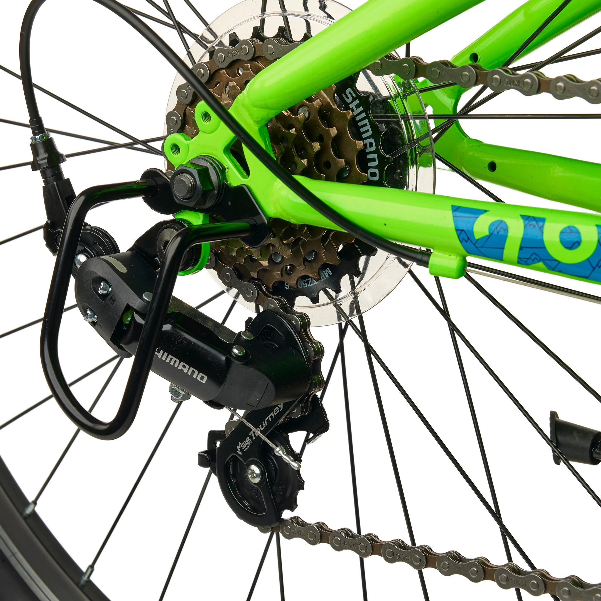 Noorte jalgratas S’COOL Xroc, 26″ Neon Green/Ocean