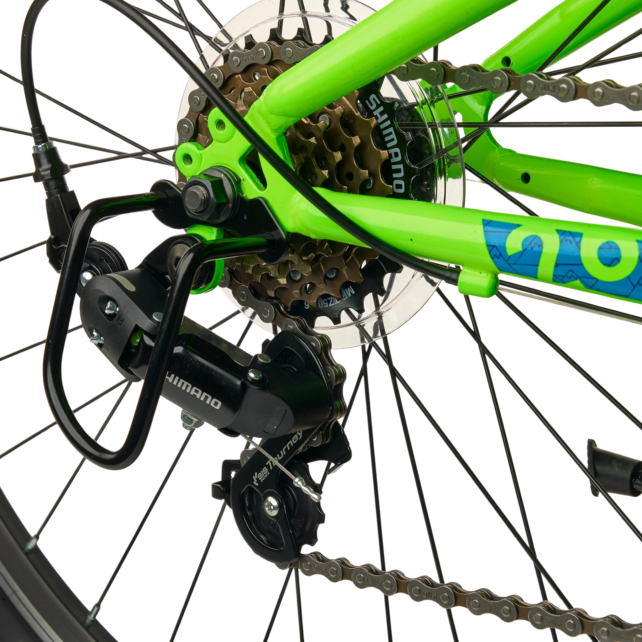 Noorte jalgratas S’COOL Xroc, 26″ Neon Green/Ocean