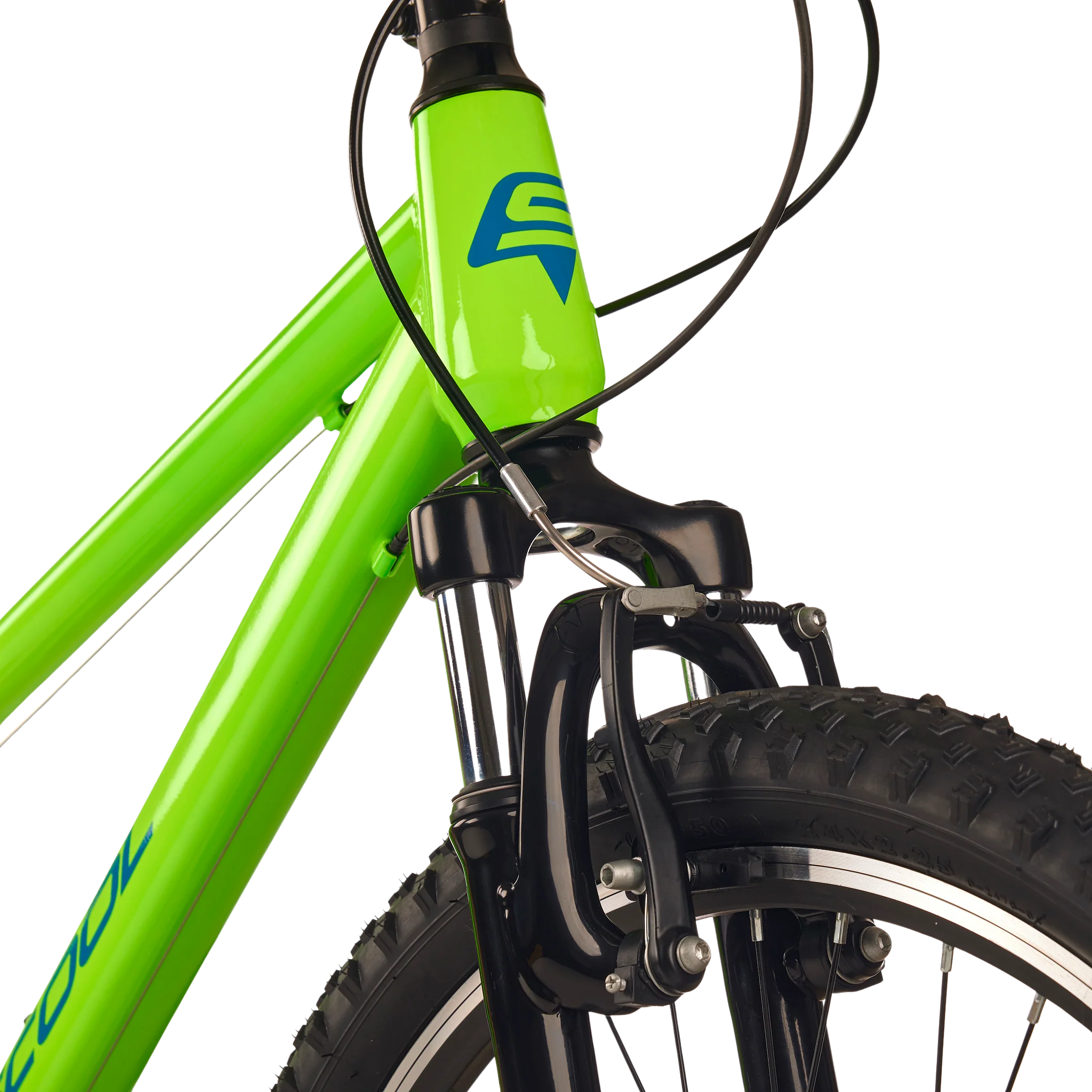 Laste jalgratas S’COOL Xroc, 24″ Neon Green/Ocean