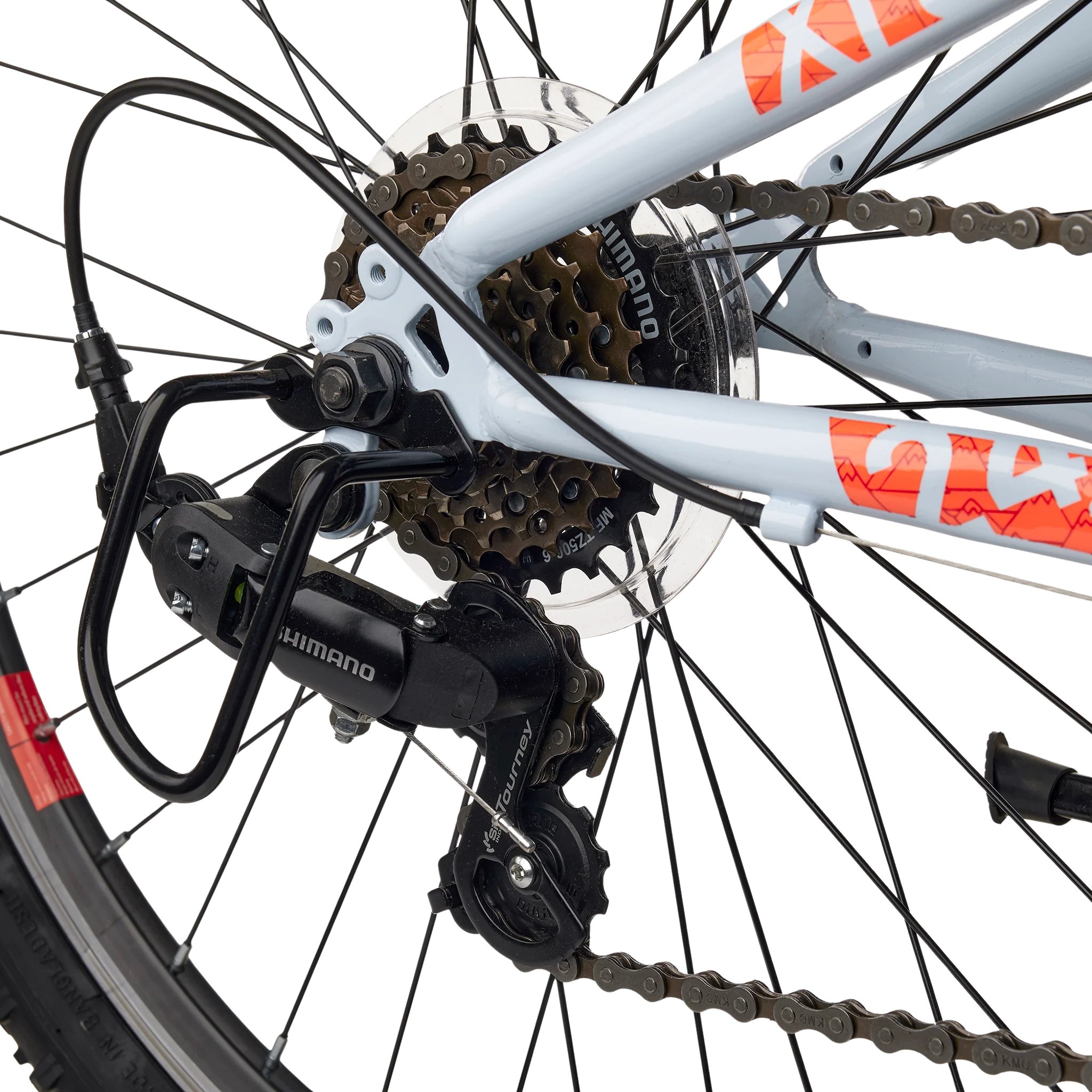 Laste jalgratas S’COOL Xroc, 24″ Sky Grey/Neon Orange