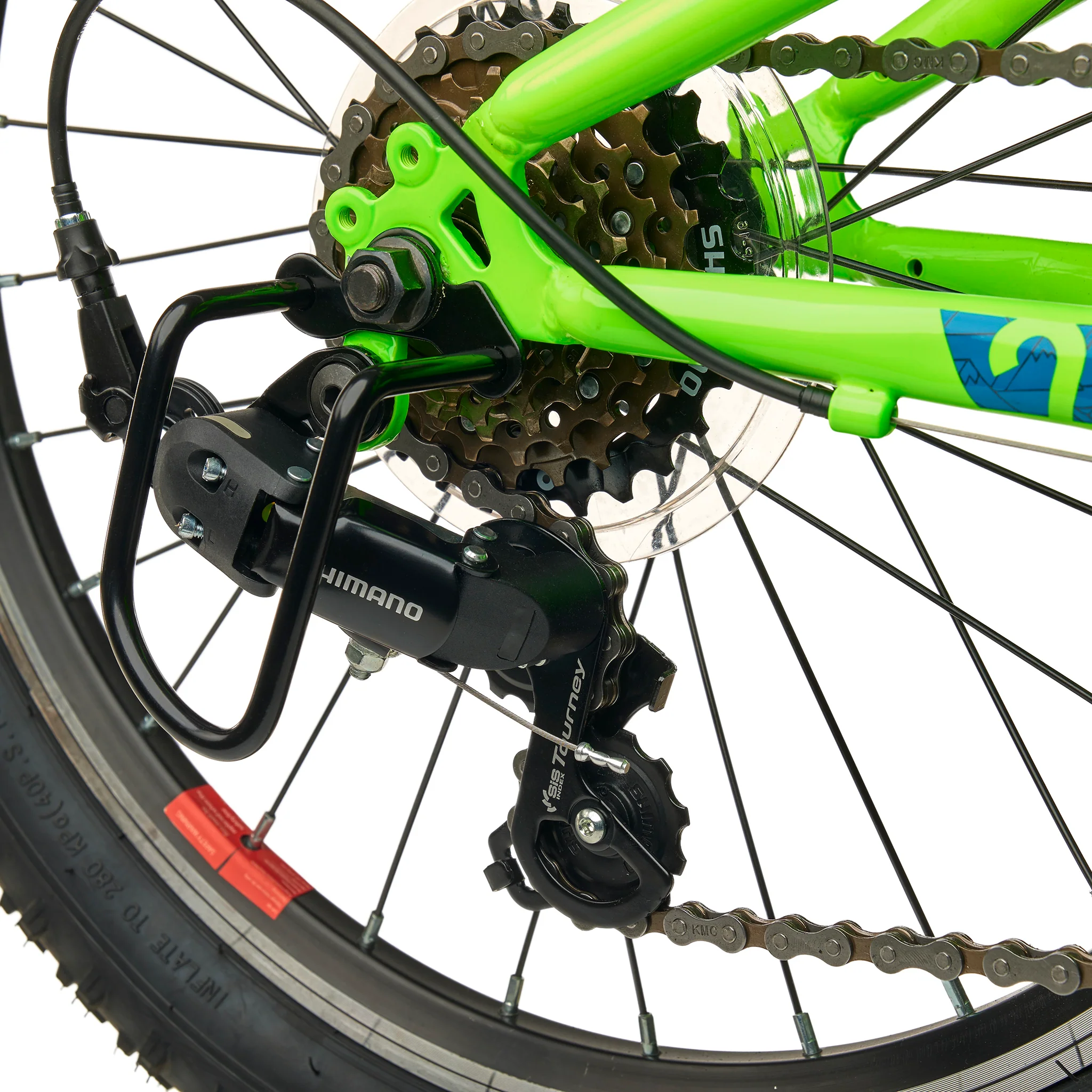 Laste jalgratas S’COOL Xroc, 20″ Neon Green/Ocean