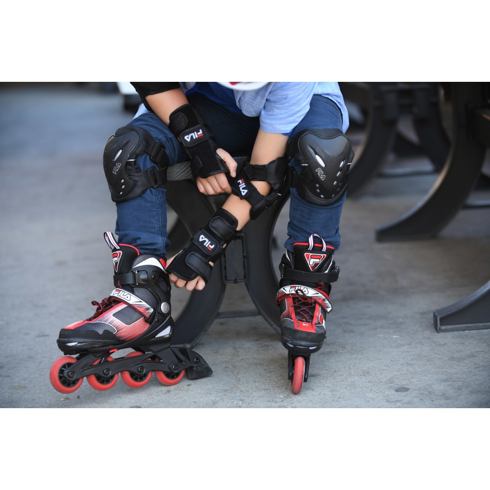 Reguleeritavad rulluisud lastele FILA J-ONE (S29-32), must-punane