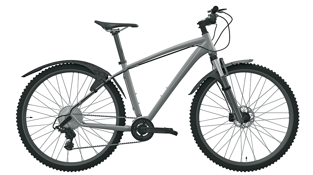 Tagaporilaud SKS Mudrocker Rear, must